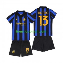 Maillot Domicile Inter Milan Lautaro Martinez 13 2026-2027 Manches Courtes Jeune Enfant(+shorts)