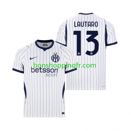 Maillot Extérieur Inter Milan Lautaro Martinez 13 2026-2027 Manches Courtes Homme