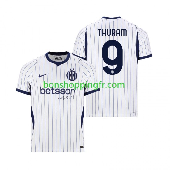 Maillot Extérieur Inter Milan Marcus Thuram 9 2026-2027 Manches Courtes Homme
