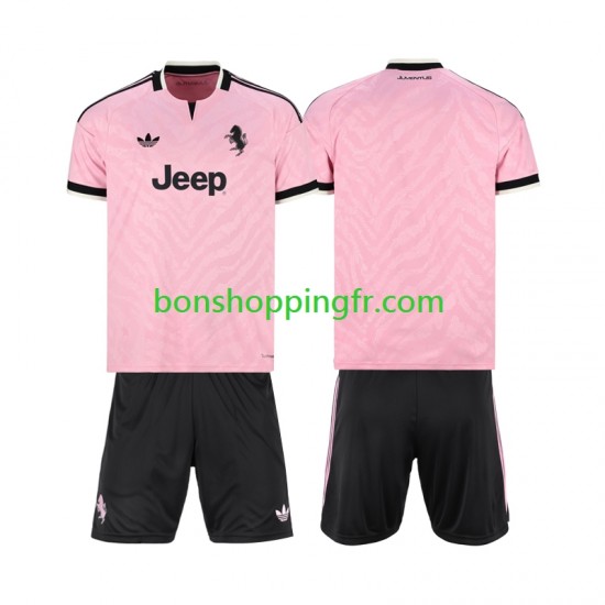 Maillot Extérieur Juventus 2026-2027 Manches Courtes Jeune Enfant(+shorts)