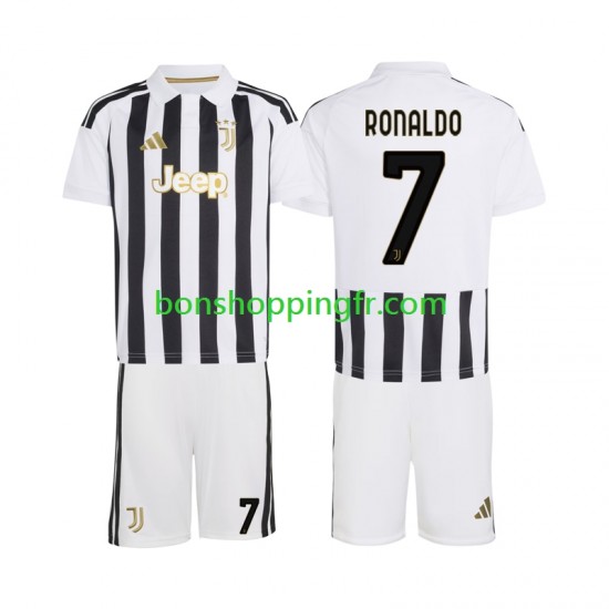 Maillot Domicile Juventus Cristiano Ronaldo 7 2026-2027 Manches Courtes Jeune Enfant(+shorts)