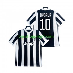 Maillot Rétro Domicile Juventus DYBALA 21 2017 2018 Manches Courtes Homme