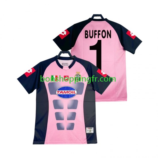 Maillot Rétro Extérieur Juventus Gardien Buffon 1 2002-2003 Manches Courtes Homme