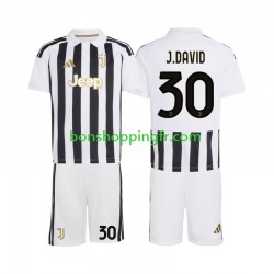 Maillot Domicile Juventus Jonathan David 30 2026-2027 Manches Courtes Jeune Enfant(+shorts)