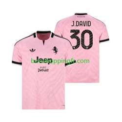 Maillot Extérieur Juventus Jonathan David 30 2026-2027 Manches Courtes Homme