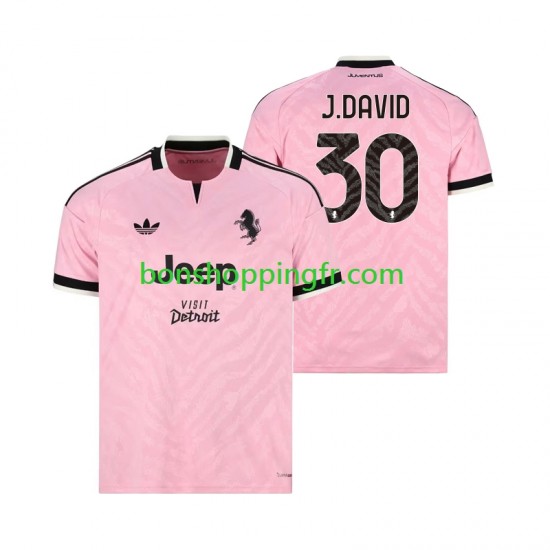 Maillot Extérieur Juventus Jonathan David 30 2026-2027 Manches Courtes Homme