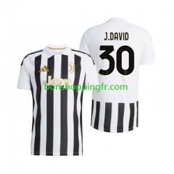 Maillot Domicile Juventus Jonathan David 30 2026-2027 Manches Courtes Homme