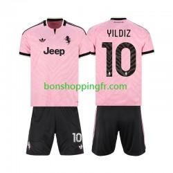 Maillot Extérieur Juventus Kenan Yildiz 10 2026-2027 Manches Courtes Jeune Enfant(+shorts)