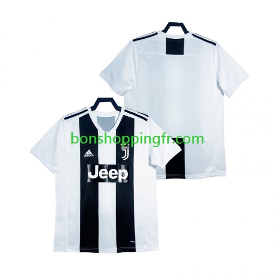 Maillot Rétro Domicile Juventus 2018 2019 Manches Courtes Homme