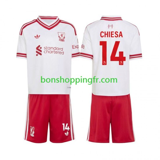 Maillot Extérieur Liverpool Federico Chiesa 14 2026-2027 Manches Courtes Jeune Enfant(+shorts)