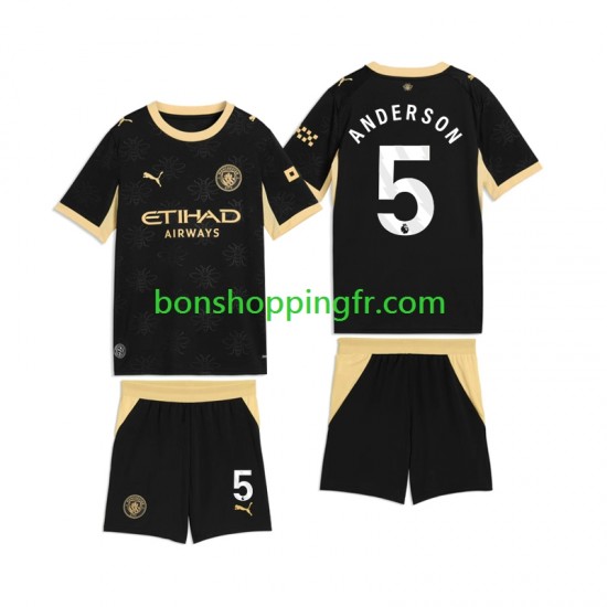 Maillot Extérieur Manchester City Elliot Anderson 5 2026-2027 Manches Courtes Jeune Enfant(+shorts)