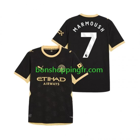 Maillot Extérieur Manchester City Omar Marmoush 7 2026-2027 Manches Courtes Homme
