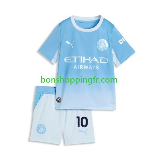 Maillot Domicile Manchester City Rayan Cherki 10 2026-2027 Manches Courtes Jeune Enfant(+shorts)
