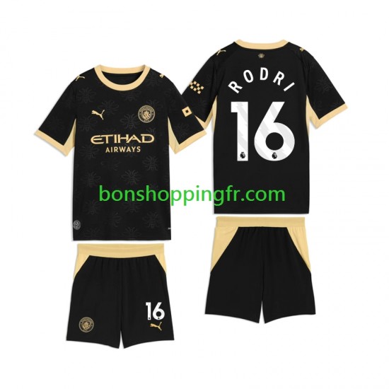 Maillot Extérieur Manchester City Rodri 16 2026-2027 Manches Courtes Jeune Enfant(+shorts)