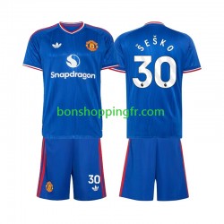 Maillot Extérieur Manchester United Benjamin Sesko 30 2026-2027 Manches Courtes Jeune Enfant(+shorts)