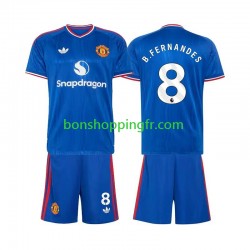 Maillot Extérieur Manchester United Bruno Fernandes 8 2026-2027 Manches Courtes Jeune Enfant(+shorts)