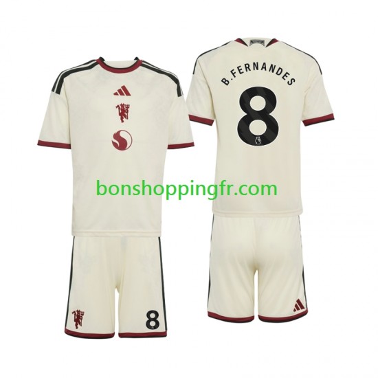 Maillot 3ème Manchester United Bruno Fernandes 8 2026-2027 Manches Courtes Jeune Enfant(+shorts)