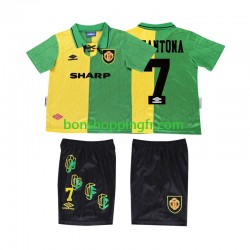 Maillot Rétro 3ème Manchester United CANTONA 7 1992 1994 Manches Courtes Jeune Enfant(+shorts)