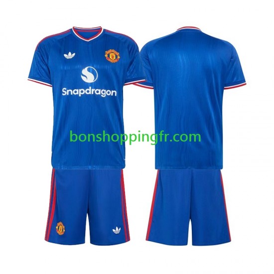Maillot Extérieur Manchester United 2026-2027 Manches Courtes Jeune Enfant(+shorts)