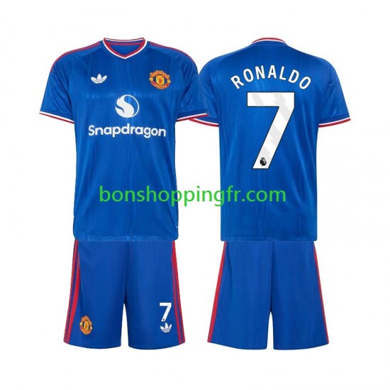 Maillot Extérieur Manchester United Cristiano Ronaldo 7 2026-2027 Manches Courtes Jeune Enfant(+shorts)