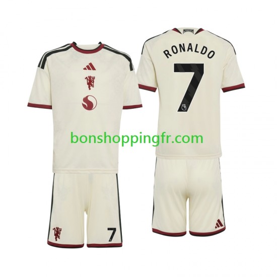 Maillot 3ème Manchester United Cristiano Ronaldo 7 2026-2027 Manches Courtes Jeune Enfant(+shorts)