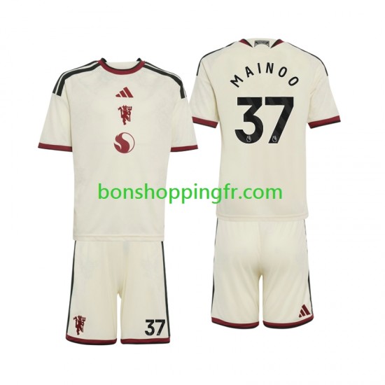 Maillot 3ème Manchester United Kobbie Mainoo 37 2026-2027 Manches Courtes Jeune Enfant(+shorts)