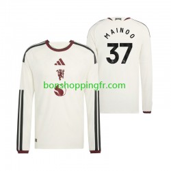 Maillot 3ème Manchester United Kobbie Mainoo 37 2026-2027 Manches Longues Homme