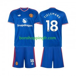 Maillot Extérieur Manchester United Youri Tielemans 18 2026-2027 Manches Courtes Jeune Enfant(+shorts)