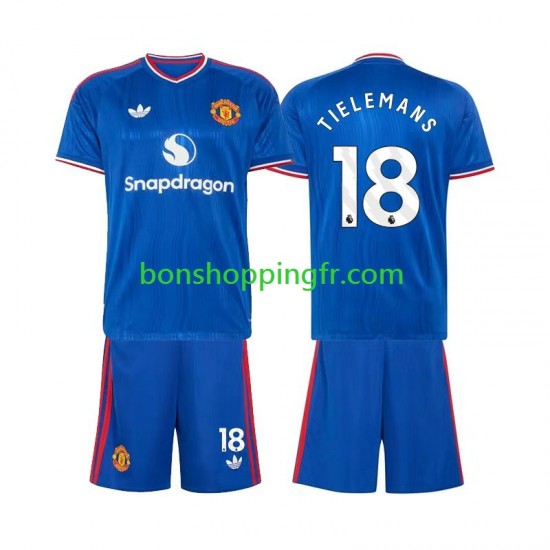 Maillot Extérieur Manchester United Youri Tielemans 18 2026-2027 Manches Courtes Jeune Enfant(+shorts)