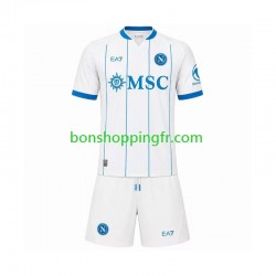 Maillot Extérieur Naples 2026-2027 Manches Courtes Jeune Enfant(+shorts)