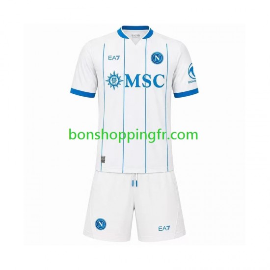 Maillot Extérieur Naples 2026-2027 Manches Courtes Jeune Enfant(+shorts)