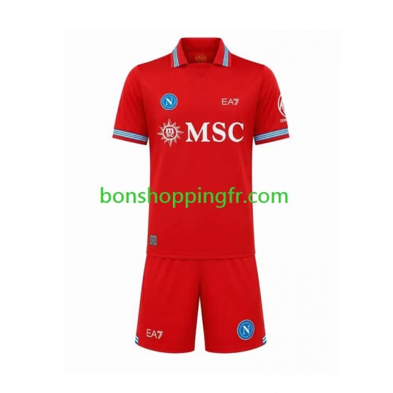 Maillot 3ème Naples 2026-2027 Manches Courtes Jeune Enfant(+shorts)