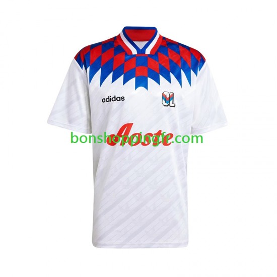 Maillot Rétro Domicile Olympique Lyonnais 1995 1996 Manches Courtes Homme