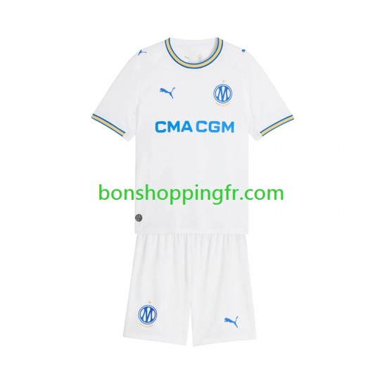 Maillot Domicile Olympique de Marseille 2026-2027 Manches Courtes Jeune Enfant(+shorts)