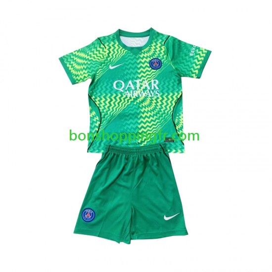 Maillot Extérieur Paris Saint-Germain Gardien 2026-2027 Manches Courtes Jeune Enfant(+shorts)