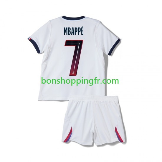 Maillot Extérieur Paris Saint-Germain Kylian Mbappe 7 2026-2027 Manches Courtes Jeune Enfant(+shorts)