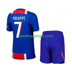 Maillot Domicile Paris Saint-Germain Kylian Mbappe 7 2026-2027 Manches Courtes Jeune Enfant(+shorts)