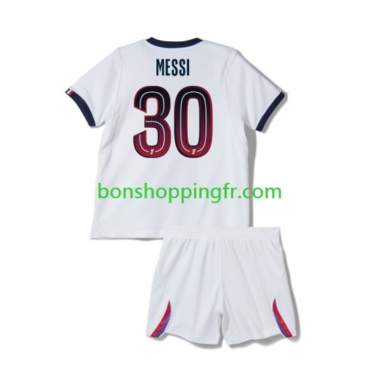 Maillot Extérieur Paris Saint-Germain Lionel Messi 30 2026-2027 Manches Courtes Jeune Enfant(+shorts)
