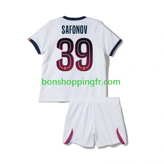 Maillot Extérieur Paris Saint-Germain Matvey Safonov 39 2026-2027 Manches Courtes Jeune Enfant(+shorts)