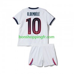 Maillot Extérieur Paris Saint-Germain Ousmane Dembele 10 2026-2027 Manches Courtes Jeune Enfant(+shorts)