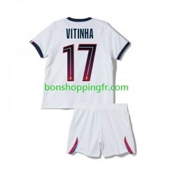 Maillot Extérieur Paris Saint-Germain Vitinha 17 2026-2027 Manches Courtes Jeune Enfant(+shorts)