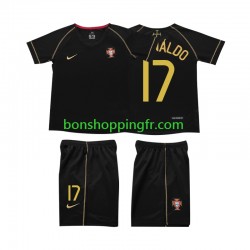 Maillot Rétro Extérieur Portugal Cristiano Ronaldo 17 2006 Manches Courtes Jeune Enfant(+shorts)