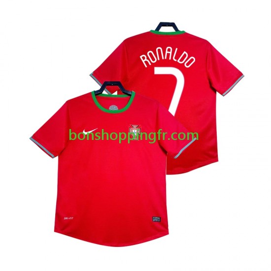Maillot Rétro Domicile Portugal Cristiano Ronaldo 7 2012 Manches Courtes Homme