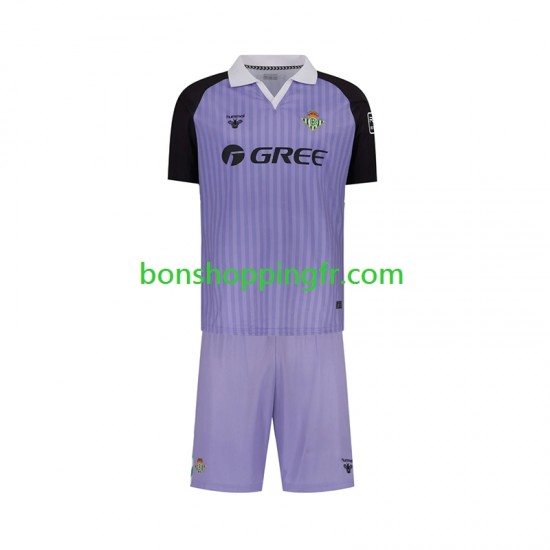 Maillot Rétro Domicile Real Betis Gardien 2025-2026 Manches Courtes Jeune Enfant(+shorts)