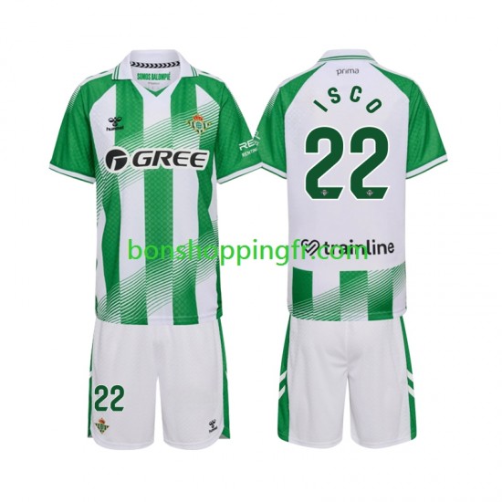 Maillot Domicile Real Betis Isco 22 2026-2027 Manches Courtes Jeune Enfant(+shorts)