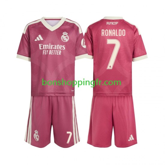 Maillot 3ème Real Madrid Cristiano Ronaldo 7 2026-2027 Manches Courtes Jeune Enfant(+shorts)