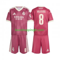 Maillot 3ème Real Madrid Federico Valverde 8 2026-2027 Manches Courtes Jeune Enfant(+shorts)