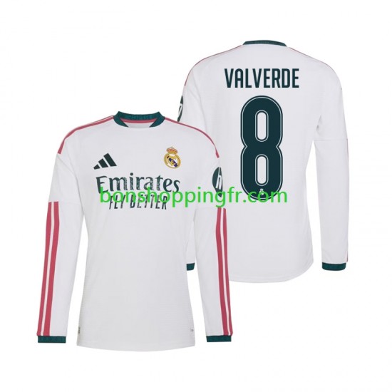 Maillot Domicile Real Madrid Federico Valverde 8 2026-2027 Manches Longues Homme