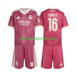 Maillot 3ème Real Madrid Ibrahima Konate 16 2026-2027 Manches Courtes Jeune Enfant(+shorts)