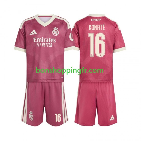 Maillot 3ème Real Madrid Ibrahima Konate 16 2026-2027 Manches Courtes Jeune Enfant(+shorts)